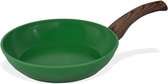 Bol.com BY C&P© Go Green Koekenpan 20 cm - Inductie - PFAS vrij - Vaatwasser geschikt - Groen aanbieding