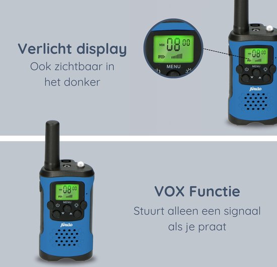 Alecto FR-115BW radio bidirectionnelle 8 canaux Noir, Bleu