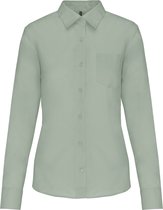 Blouse Femme XS Kariban Manche longue Sage 65% Polyester, 35% Katoen