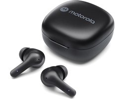 Motorola MOTO Buds 135 Draadloze Oordopjes - Draadloze Oortjes met Bluetooth 5.2 - Waterbestendige In-Ear Oordopjes - Earbuds tot 18 Uur Afspeeltijd - Zwart
