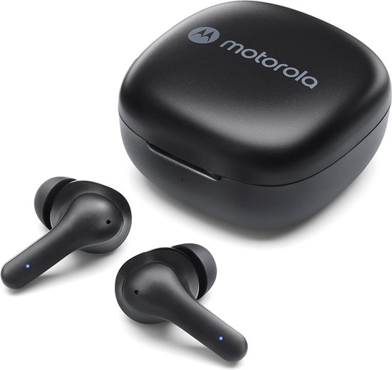Motorola MOTO Buds 135 Draadloze Oordopjes - Draadloze Oortjes met Bluetooth 5.2 - Waterbestendige In-Ear Oordopjes - Earbuds tot 18 Uur Afspeeltijd - Zwart