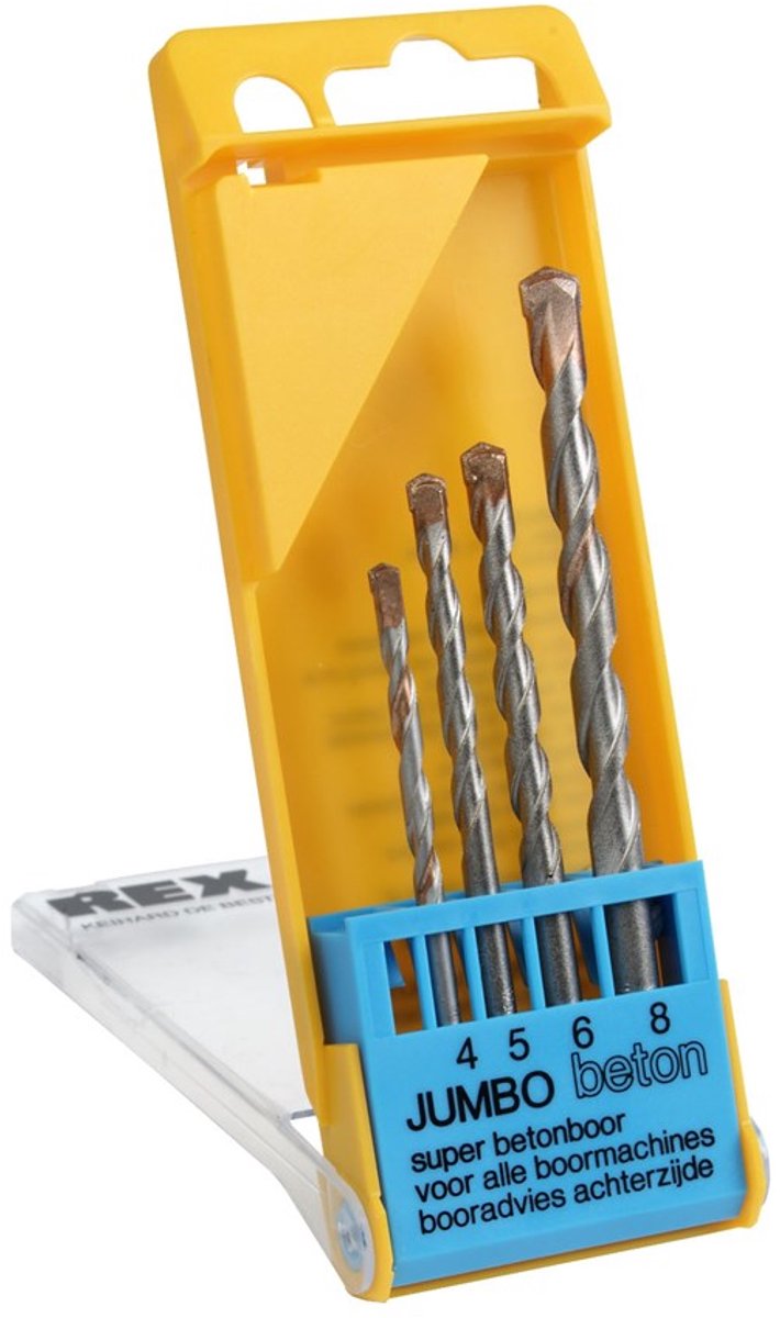Betonborenset Rex Jumbo 4480 - 4-delig