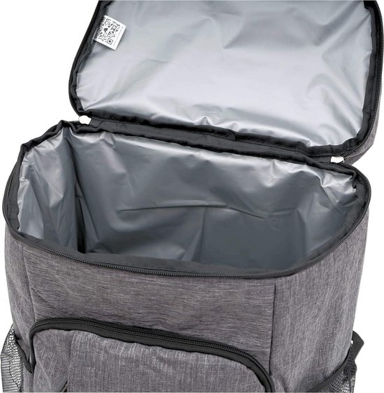 CampFeuer Rugzak Met Koelvak - 20 Liter, Grijs - Ideaal Voor BBQ, Picknick, School & Werk