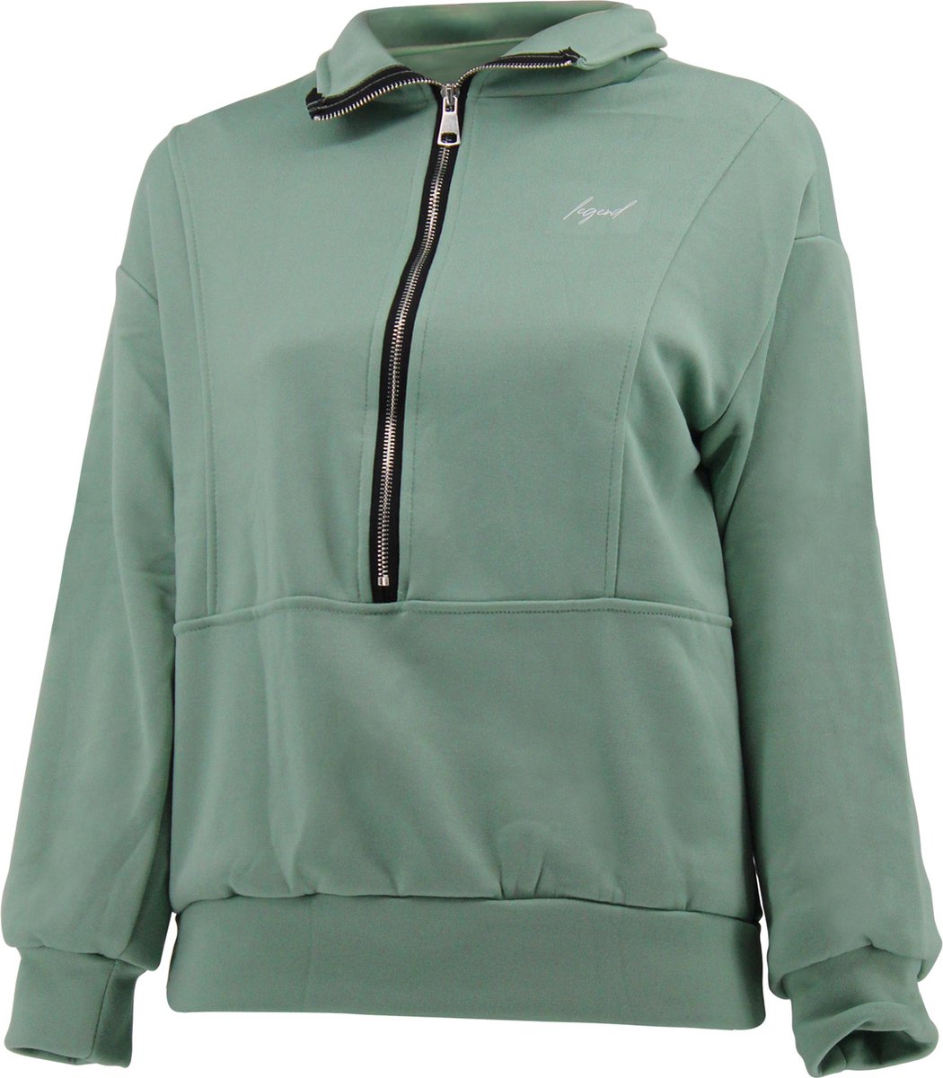 ChiComfort luxe Dames half zip sweater Mint S