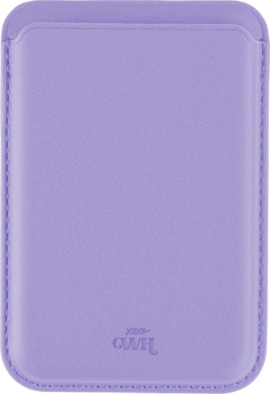 xoxo Wildhearts Wallet adapté à MagSafe Apple iPhone 12 / 13 / 14 / 15 / Mini / Pro / Pro Max / Plus - Porte-cartes - Porte-cartes - Porte-cartes magnétique - Portefeuille - Cuir - Lilas / Violet