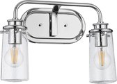 Kichler LED Wandlamp Braelyn | 2X E27 Max 40W | IP44 | Polished Chrome