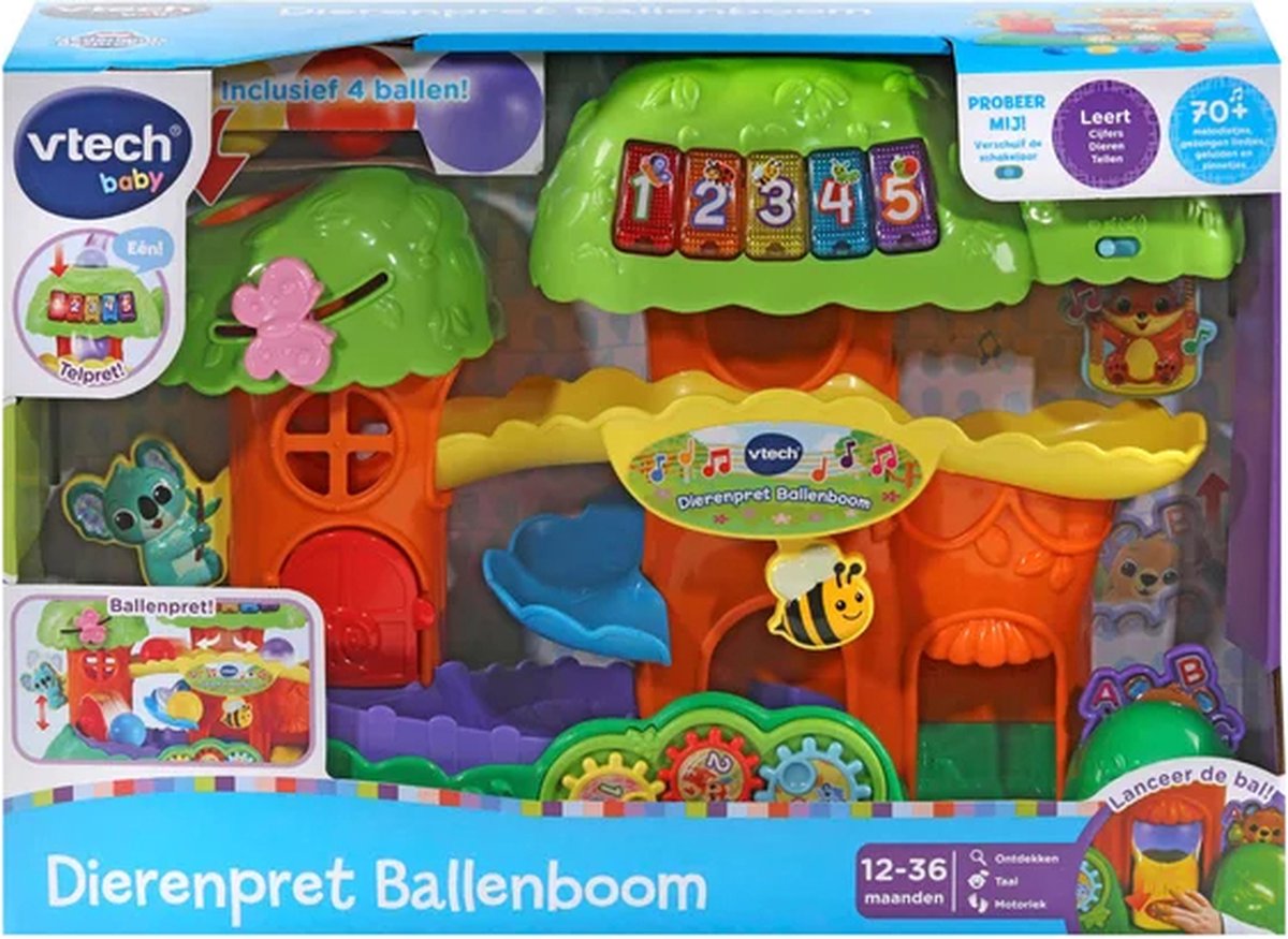 VTech Baby Dierenpret Ballenboom Activity-Center - Interactief & Educatief Speelgoed - Ballentoren - Cadeau - Baby Speelgoed 1 Jaar — afbeelding 10