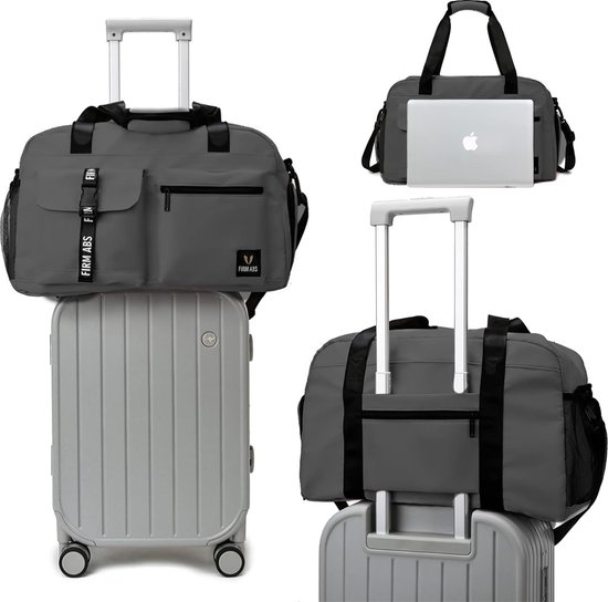 Prokva Kleine Sporttas voor Dames, Reistas met Waterdicht Vak, Weekendtas voor Sport, Workout en Fitness, Zwart