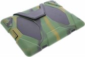 Tablet Hoes Geschikt voor iPad 4 (2012) 9.7 inch / iPad 3 (2012) 9.7 inch / iPad 2 (2011) 9.7 inch - Extreme Protection Army Backcover tablet - Groen /Legergroen