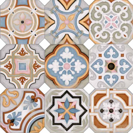 Carreaux patchwork Musichalls Multicolore