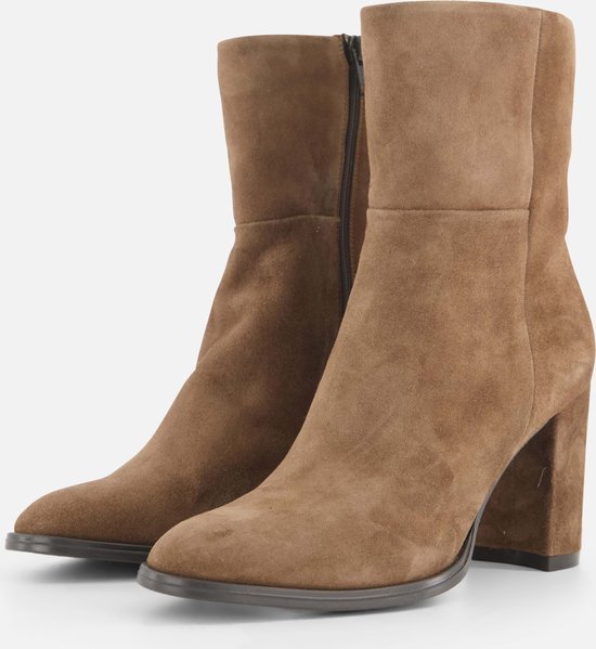 Linea Zeta Enkellaarsjes taupe Suede - Maat 37 | bol