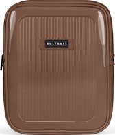 SUITSUIT Toilettas dames - Stijlvolle toilettas - Luxe make up organizer - Handig make up tasje voor reizen en dagelijks gebruik- Elegante make up etui - Expression Toilettassen Nutshell - Bruin