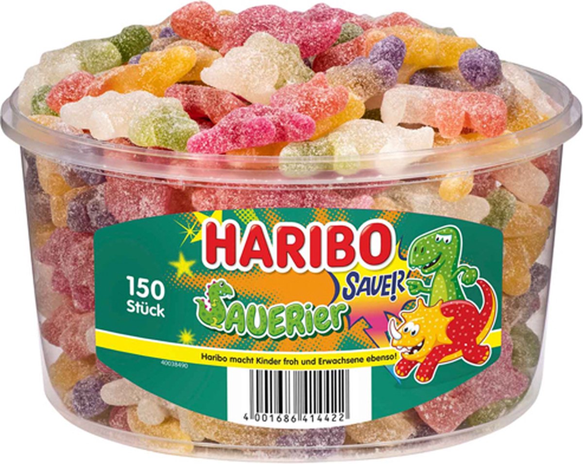 Haribo Zure Dino's - 150 stuks