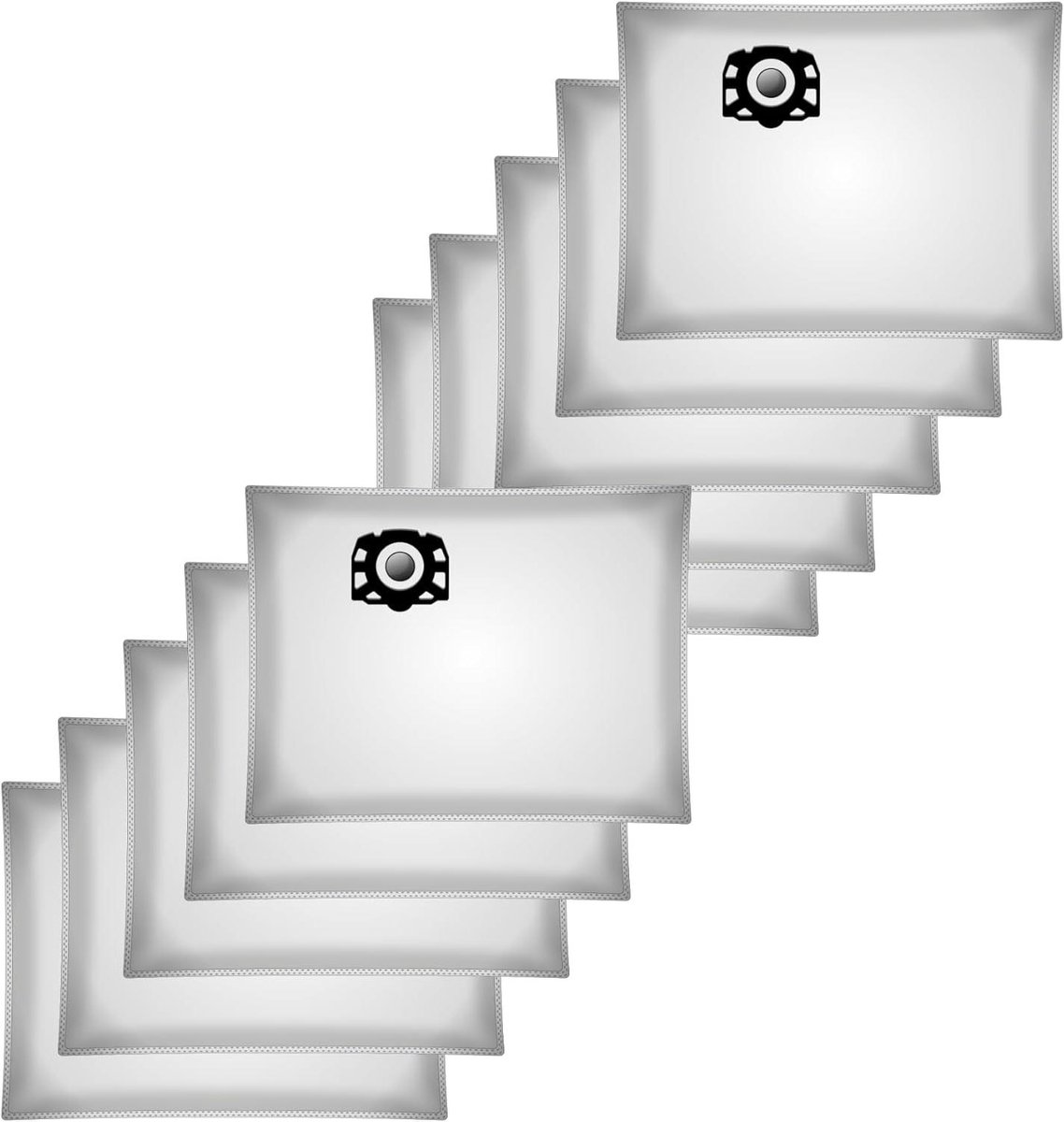 10 vlies-stofzuigerzakken voor Kärcher compatibel met KFI 357 & 2.863-314.0 – allergievriendelijk scheurvast – model KA 40 Maxi Box.