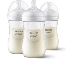 foto van Philips Avent Natural Response Fles - 3 Flessen - 260 ml - 1+ maanden - Snelheid 3-speen - SCY903/03