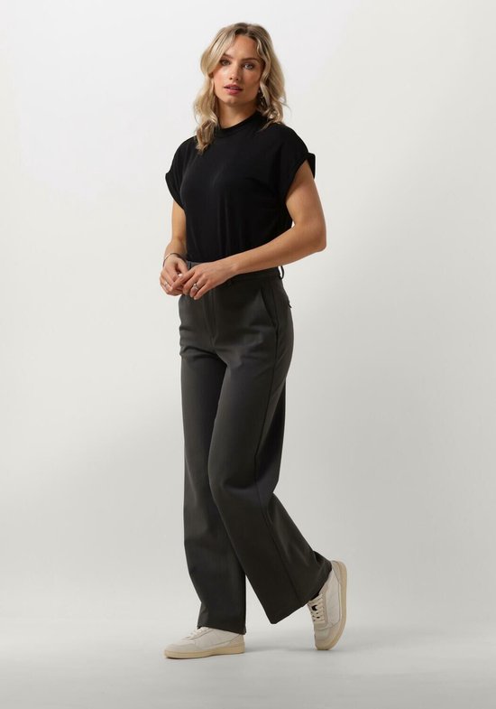 Minus Mavelyn Modal Blouse Tops & T-shirts Dames - Shirt - Zwart - Maat S