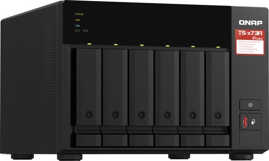 NAS Network Storage Qnap TS-673A-8G Black — afbeelding 4