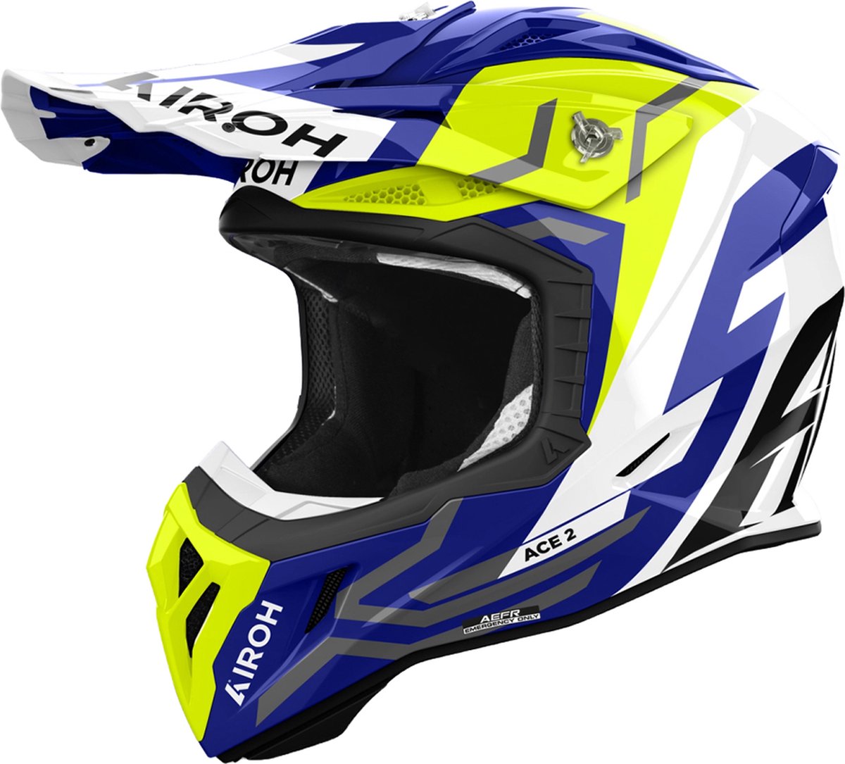 Airoh Aviator Ace 2 Ground Yellow Gloss L - Maat L - Helm