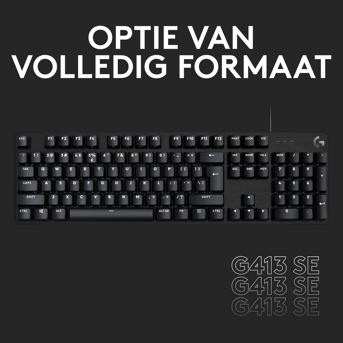 Logitech G413 TKL SE - Mechanisch Gaming Toetsenbord thumbnail 4