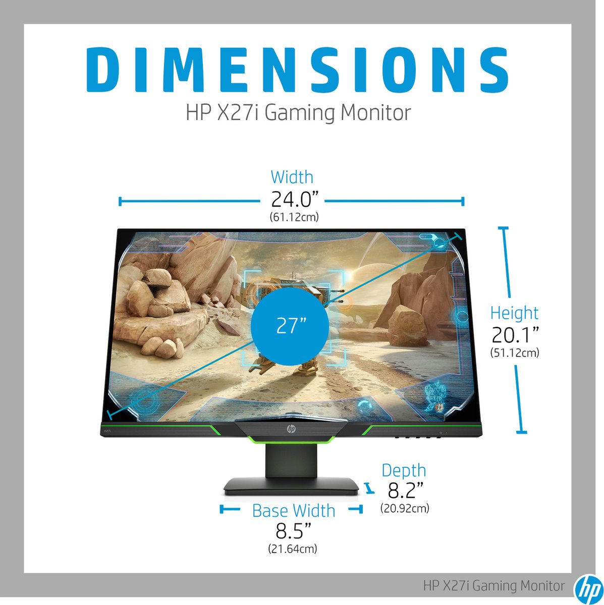 HP X27i - QHD IPS Gaming Monitor - 144hz - 27 inch | bol