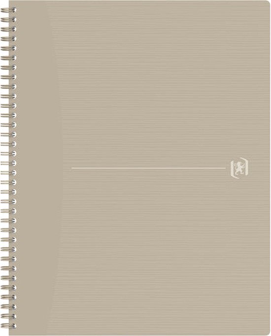 Bloc spirale OXFORD Origine A4+ ligné 70 feuilles 90g couverture carton souple sable