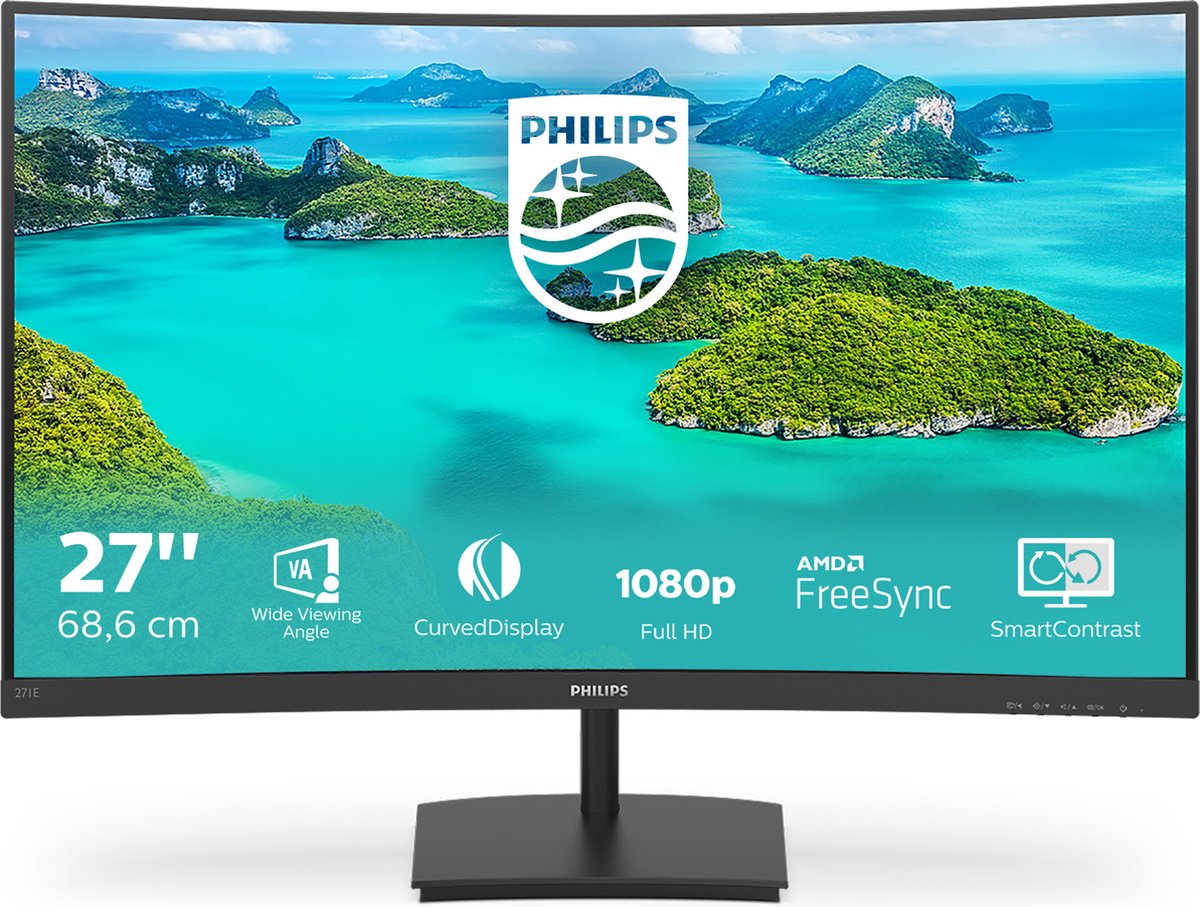 Philips 271E1SCA - Full HD Curved VA Monitor - 27 inch