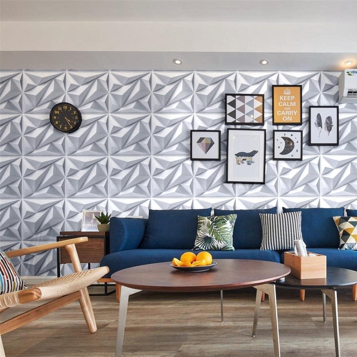 Inovra ® Stijlvolle 3D Wandpanelen Voor Een Unieke Interieurervaring 30 X 30 Cm Mat Wit