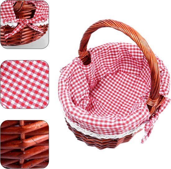 Panier Osier Rouge, Panier Cadeau Noël, Décoration | Kaufen Auf Ricardo