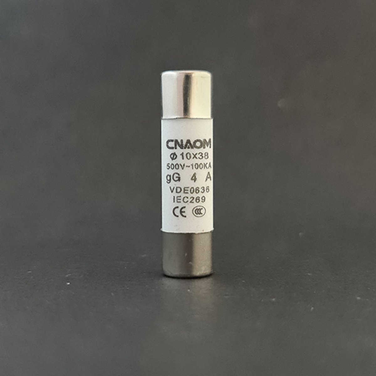 VAEM Buiszekering R015 - keramische 10x38mm - 4A - 500V