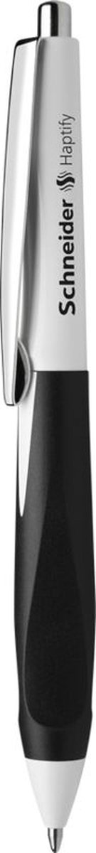 balpen Schneider Haptify wit/zwart omhulsel, blauwschrijvend S-135349