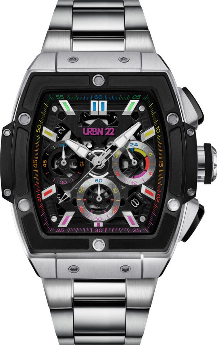 URBN22 Iron Steel Mayhem streetlife chronograaf horloge