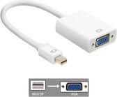 Displayport - Mini DP Naar VGA - Adapter - Converterkabel - Converter - 15 CM - Wit