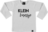 Klein baasje longsleeve shirt 86 Wit/Zwart