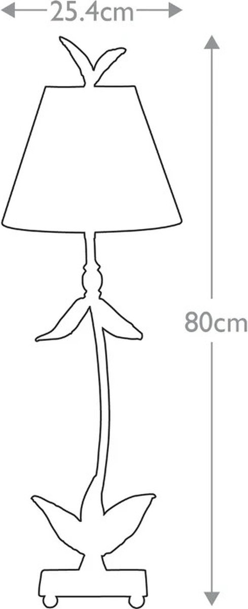 Flambeau LED Tafellamp Red Bell | 1X E27 Max 60W | Gold Leaf