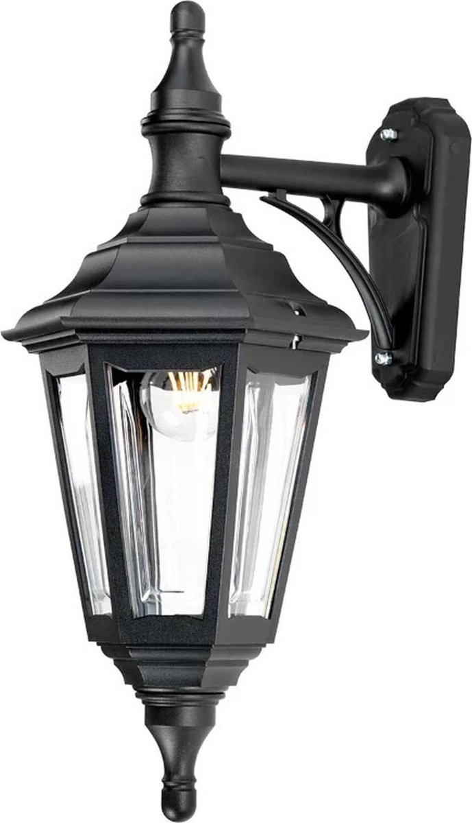 Elstead Lighting LED Wand Buitenlamp Kinsale | 1X E27 Max 60W | IP44 | Dimbaar | Black
