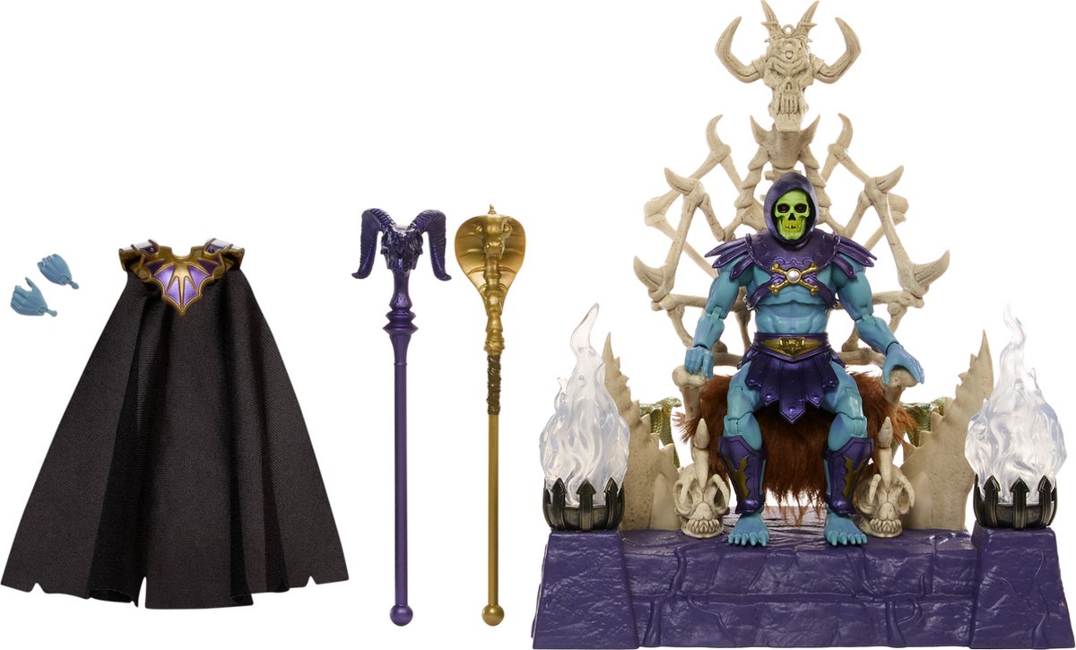 Mattel Masters of the Universe: New Eternia Masterverse Action Figure Skeletor & Throne 18 cm Action Figuur