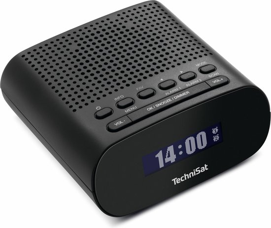 Radio-réveil TechniSat TECHNIRADIO 50 - DAB+/FM, Grand écran LCD, Double Alarme, Prise Casque, Compact - 8