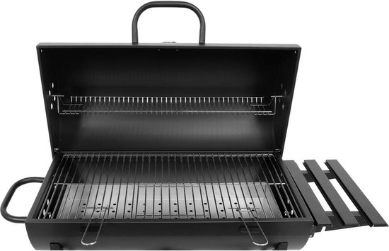 Luxe Houtskoolbarbecue met Deksel & 3 Werkbladen - XXL Grilloppervlak - Verrijdbaar - 108 x 68 x 94 cm van Luxe — afbeelding 2