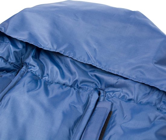 Kinderwagen voetenzak - marineblauw - bont - tas - hoes van Kinder — afbeelding 5