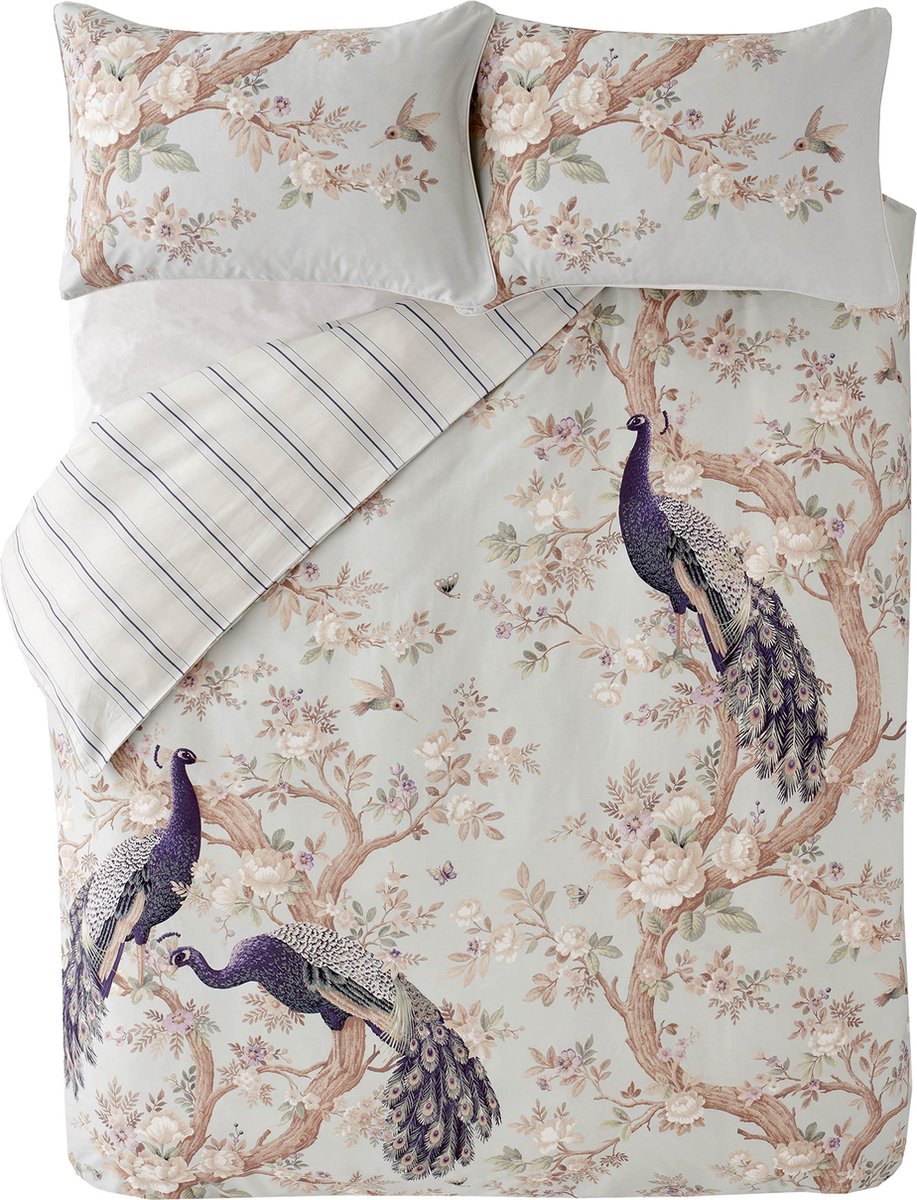 Laura Ashley Belvedere Dekbedovertrek - Dieren - Tweepersoons 200x200 - Blauw