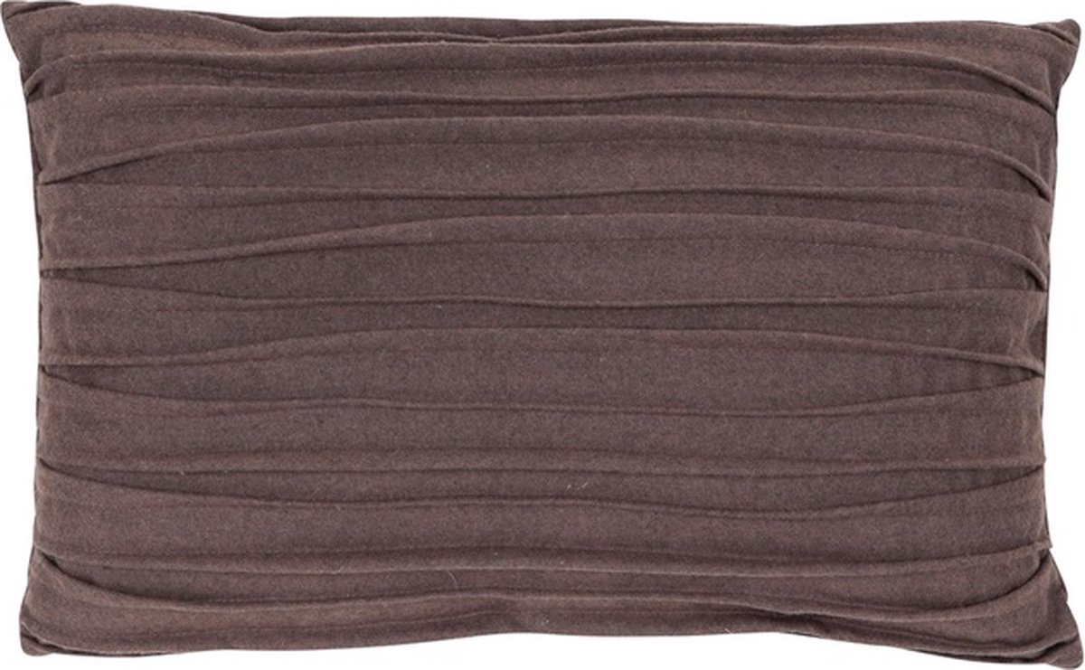 Linen & More Malmo Kussen Bruin | 30 X 50 | Sierkussen Voor Woonkamer Of Slaapkamer