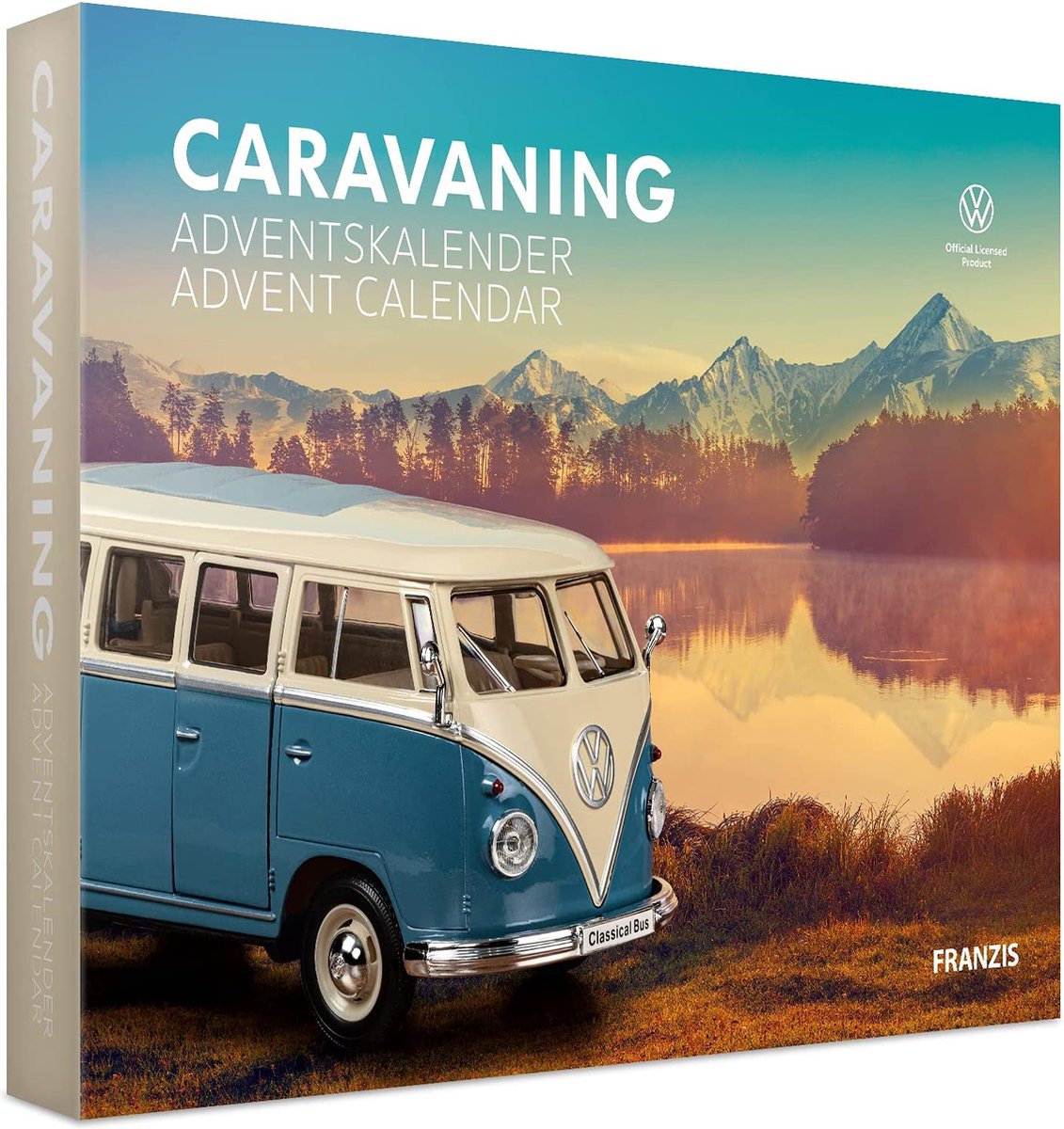 Franzis Adventskalender - 55115-3 Volkswagen Bulli Caravaning - Modelbouwpakket - 1:24