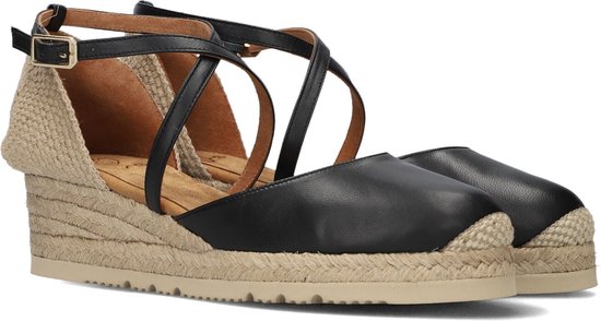 Unisa Caude Espadrilles - Met Sleehak - Dames - Zwart - Maat 39