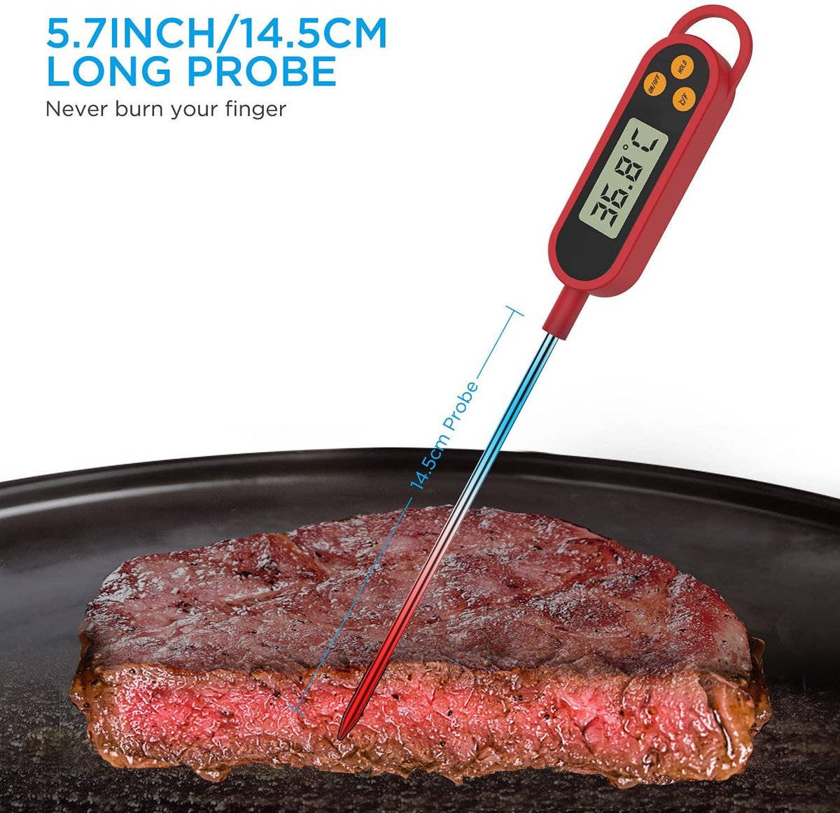 Dangrill Wifi Vleesthermometer, zwart kopen Dangrill Wifi Vleesthermometer, zwart kopen