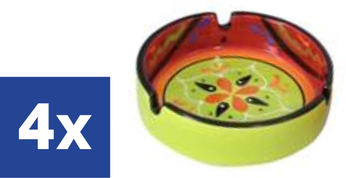 Goedkoopste Asbak Dolomiet - Aardewerk - 10 cm x 3 cm - 4 stuks