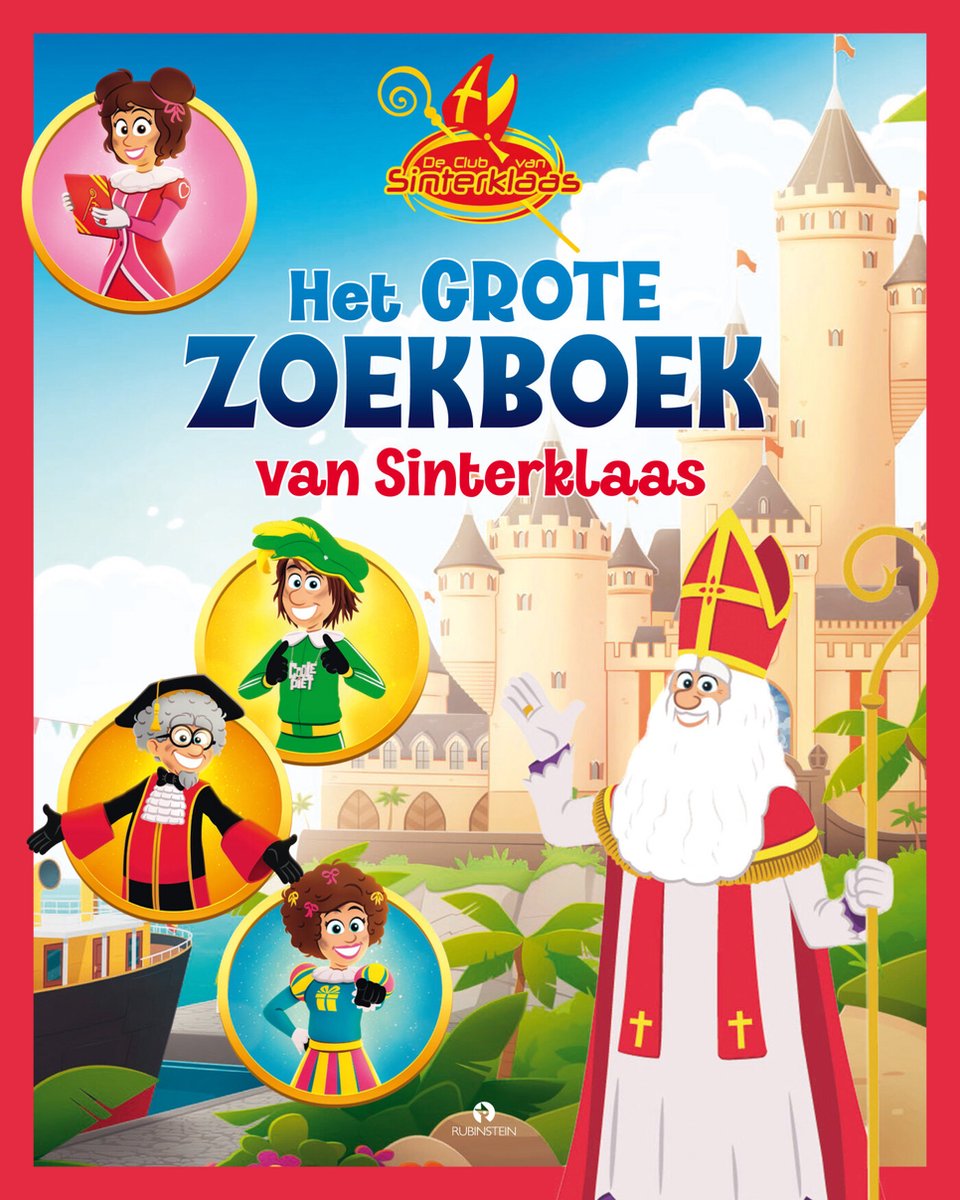 Omslag van Het grote zoekboek van Sinterklaas