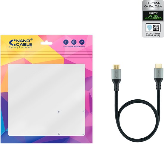 HDMI Cable NANOCABLE ULTRA HS 1 m | bol
