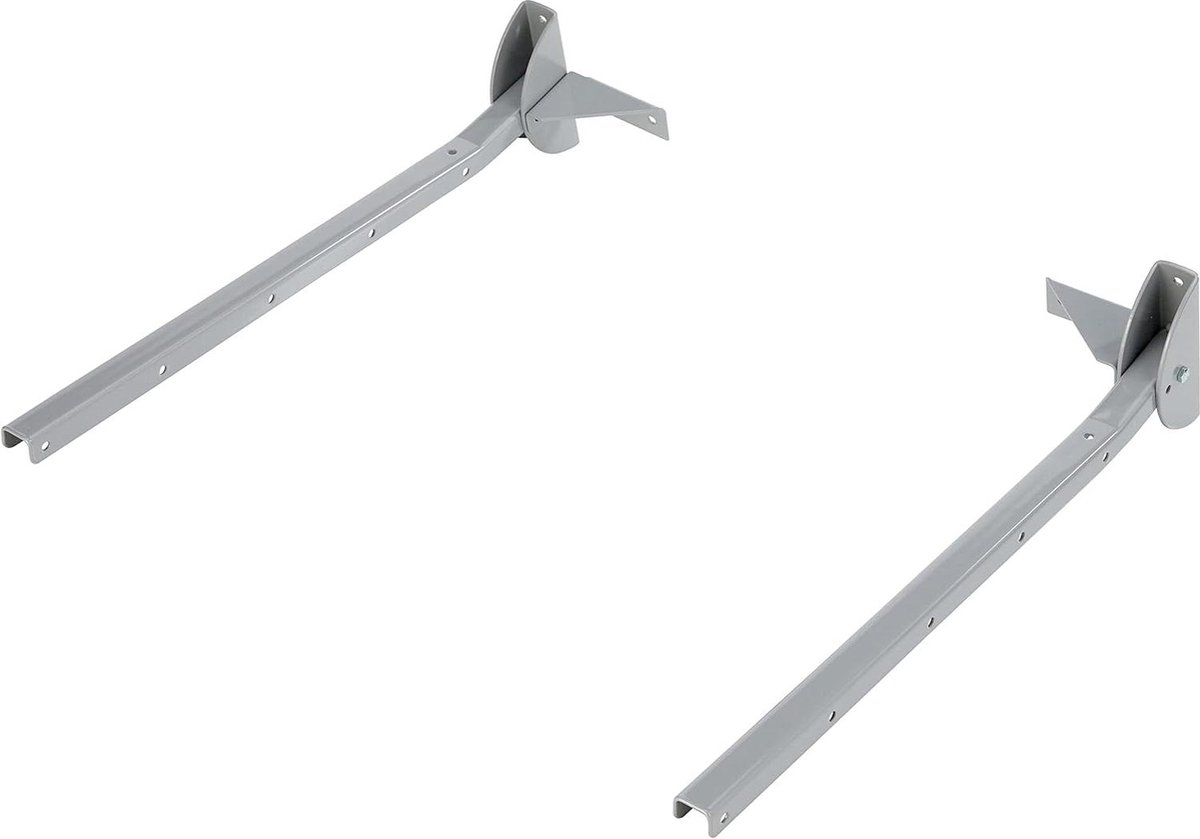 Opvouwbare Muurkleding Airer - Grijs - Staal - 54 x 145 x 14 cm