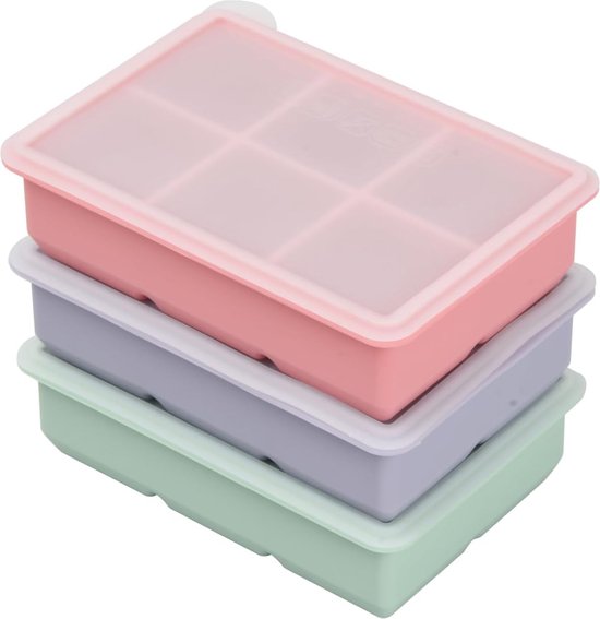 Vershouddozen met deksel, 8 stuks, voorraaddozen, set kleine vriesdozen voor het