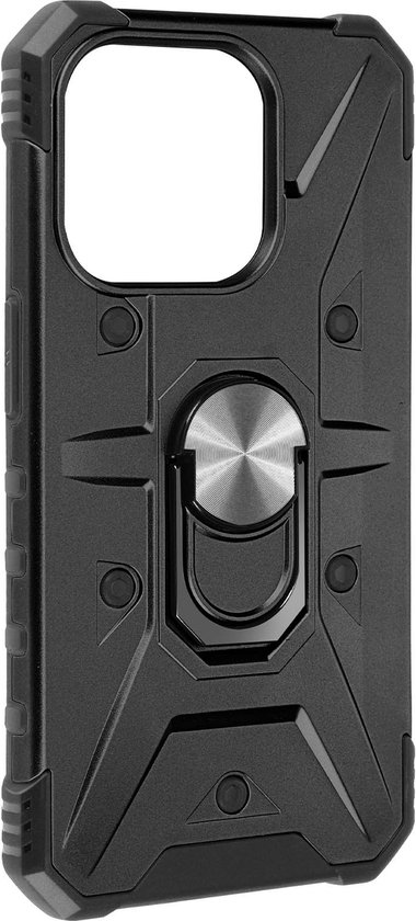 Coque Avizar Ring pour iPhone 15 Plus , antichoc, Zwart